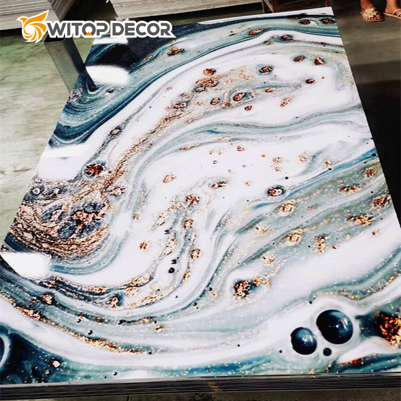 PVC UV Marble High Glossy Board for Interior