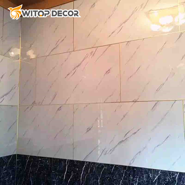 Sound Insulation PVC Marble Sheet for Interior Decoration
