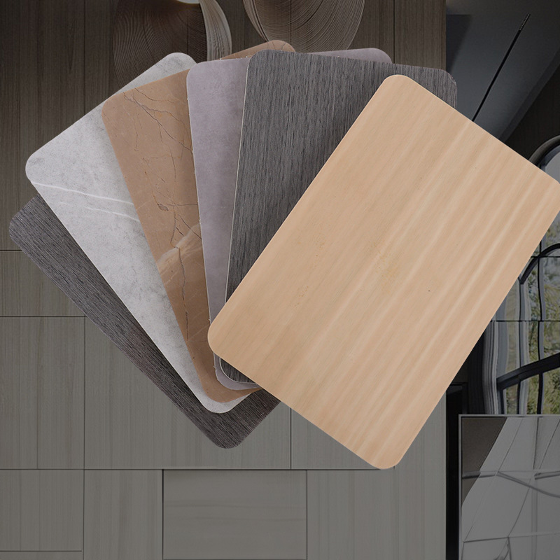 Easy Install Walnut Color Eco Wood Metal Laminate Decorative Cladding WPC Panels Wall