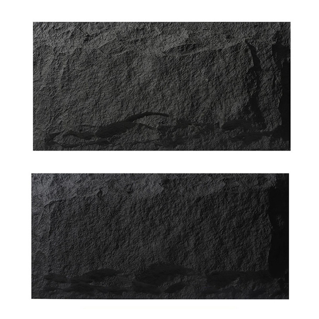 Home Decor Black Decorative PU Rock Stone Wall Panel