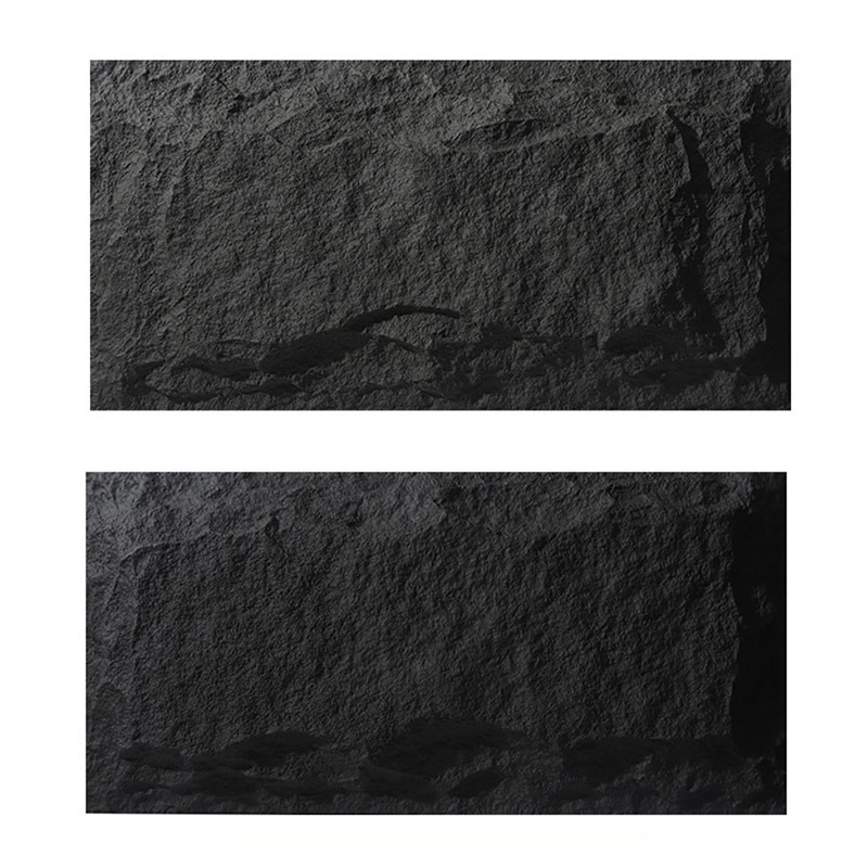 Home Decor Black Decorative PU Rock Stone Wall Panel