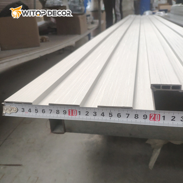 WPC Wall Panel with Fluted Design and Matte Finish