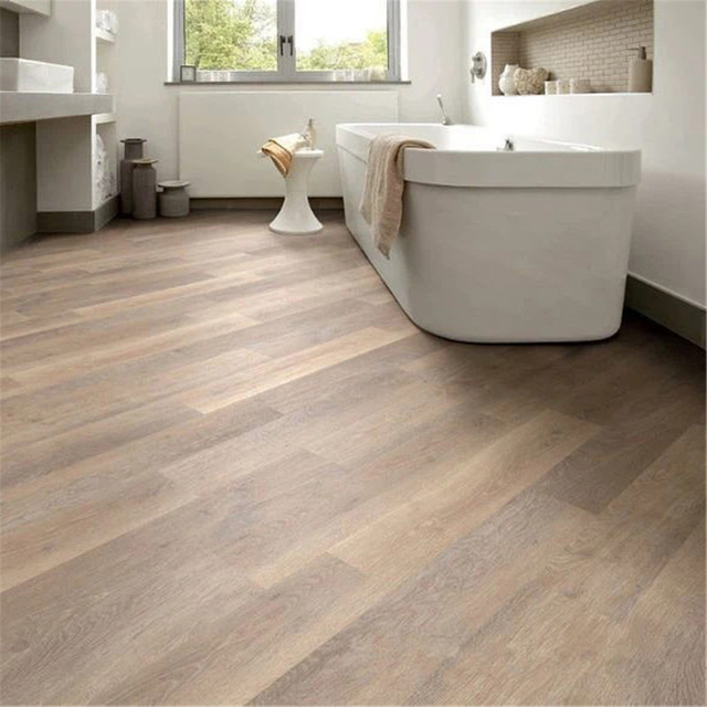 Interlocking Bathroom Parquet Vinyl Plank Wide Use Spc Flooring