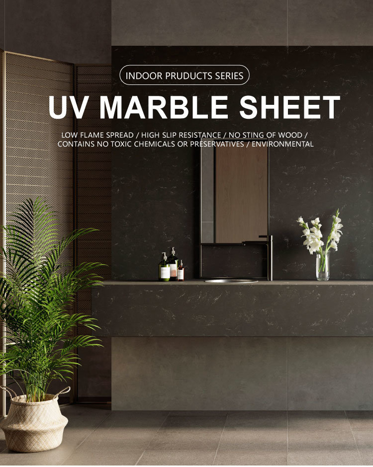 Wholesale UV Marble PVC Sheet for Bathroom