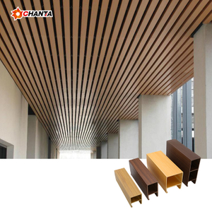 Hot Sale Lightweight WPC Ceiling Stirp Wood Ceiling Suitable for The Indoor Project