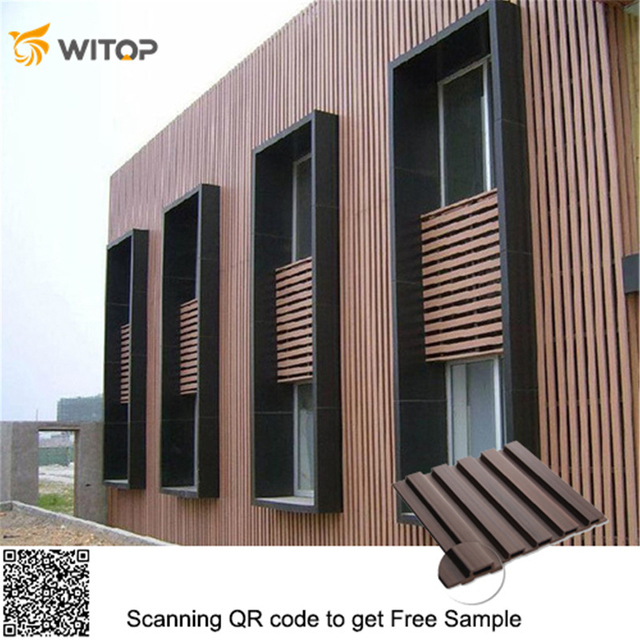Exterior Wall Covering Plastic Cladding Panels PVC Exterior WPC Cladding Material