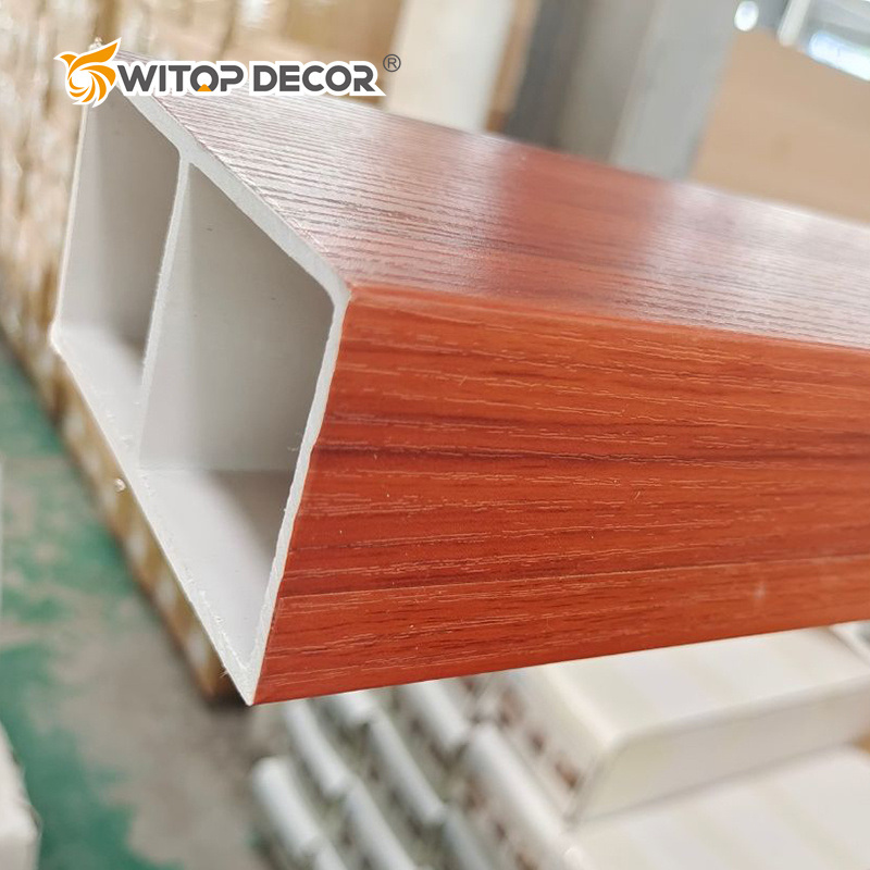 Easy Installing Wood Plastic Grey Color WPC Wall Cladding