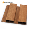 Wooden Grain PVC WPC Wall Panels Designs for Outdoor Decoration