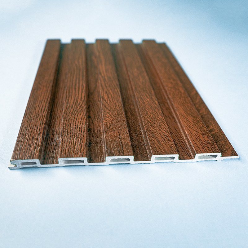 Shaped Extrusion Wooden Grain WPC Wall Panel