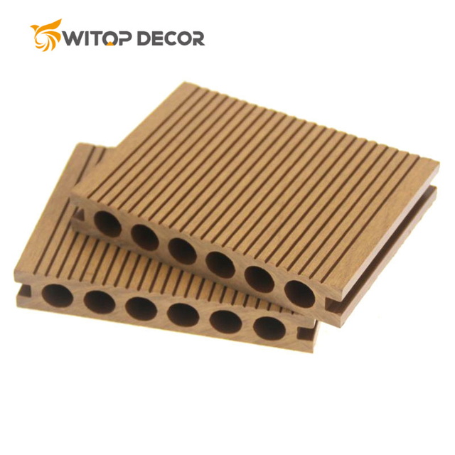 Little Discloring Waterproof Resort Villa WPC Flooring Sea Side Wood Plastic Composite Decking Panel
