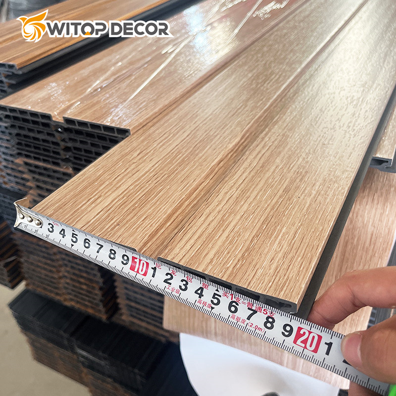 Rotating Solid Wood Plastic Composite Wall Panel WPC Panel