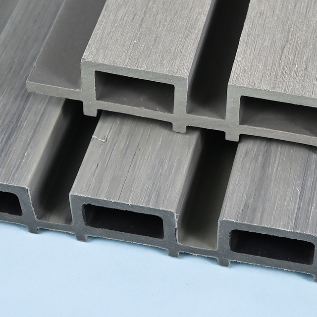 Anti-UV Outdoor Co-Extrusion Slat Tube WPC Wall Panel