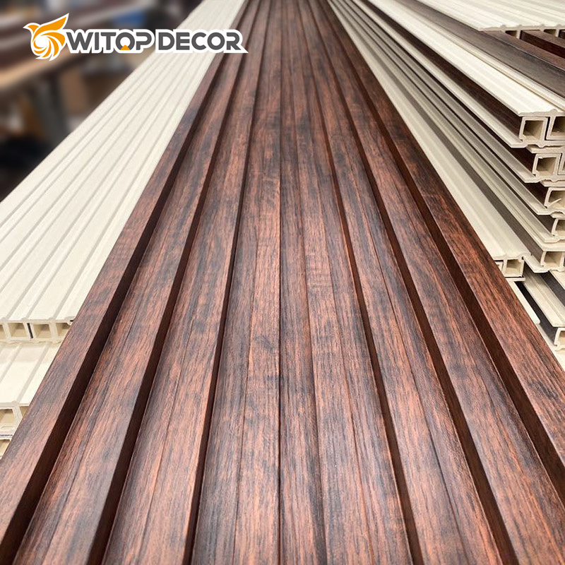 China Hot Sale Wooden Colored Interior Decoration WPC Wall Panel