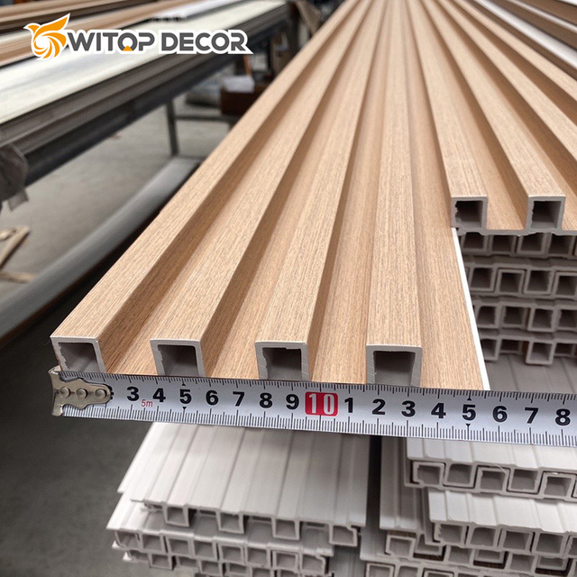 3D Wooded Grain Wood-Plastic Composite WPC Wall Panels