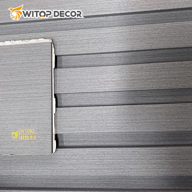 Waterproof Home Decorative Good Quality WPC Fluted Wall Panel