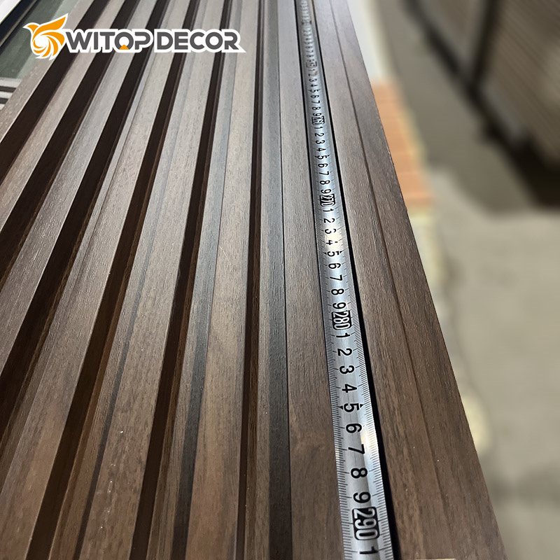 3D Interior Waterproof Laminated WPC Fluted Wall Panel