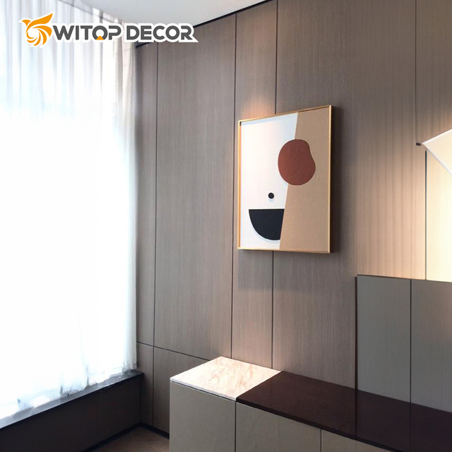 1220X2440mm WPC Bamboo Charcoal Wood Metal Plate Sheets Wall Material Panel Carbon Crystal Board