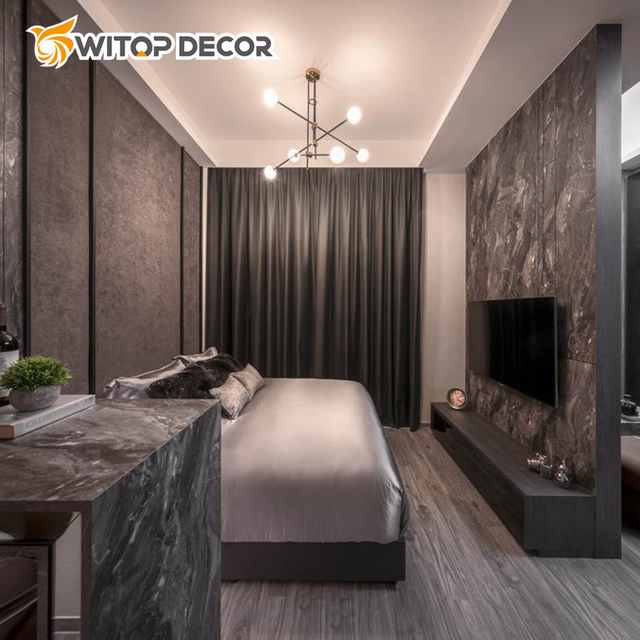 Warranty More Than 20years PS Wall Panel Bamboo Charcoal Wood Veneer