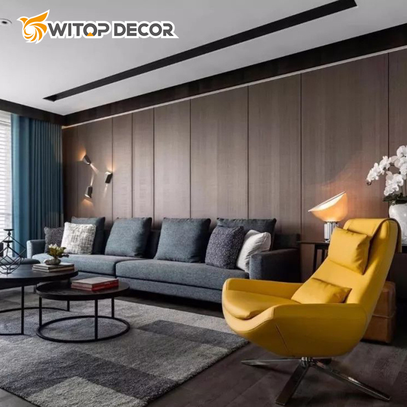 Hot Sell Waterproof PVC Marble Panel Water Ripple Wood Veneer Charcoal Panel