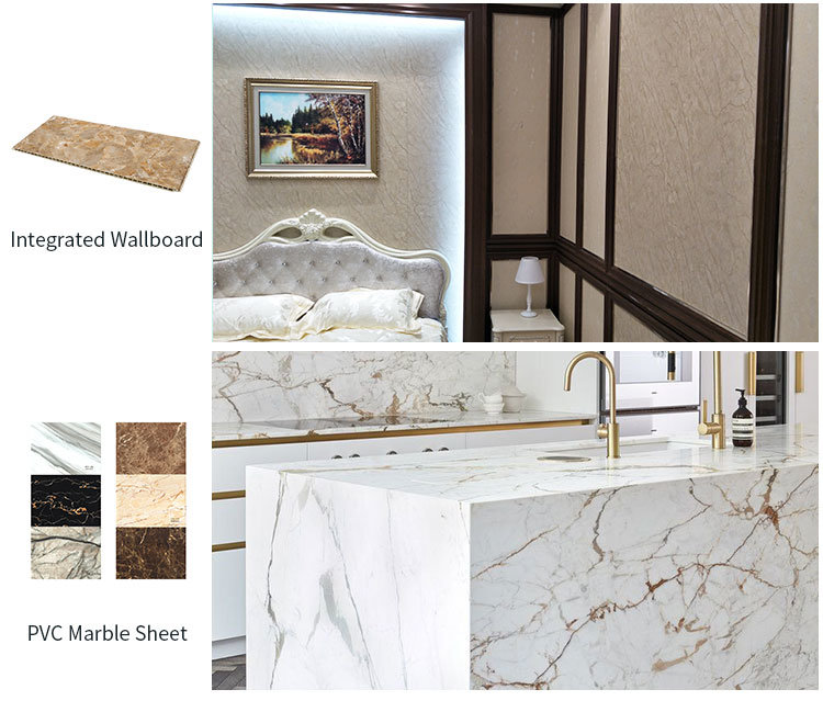 Hot Selling PVC Marble Panel Board UV PVC Marbl Sheet