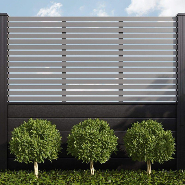 DIY Install Outdoor Fence Board WPC Privacy Garden Fence