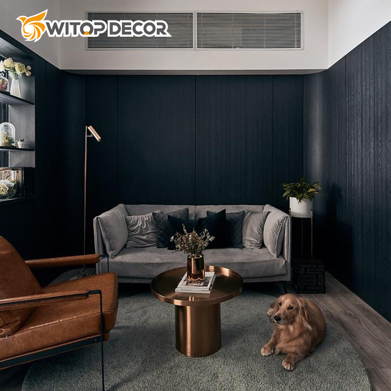 Easy Installation Bamboo Charcoal Decoration Factory Wood Veneer Charcoal Panel