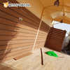Outdoor Wall Panels Brushed Pattern 195*25mm Large Size Great Wall Board Coextruded Wall Panel