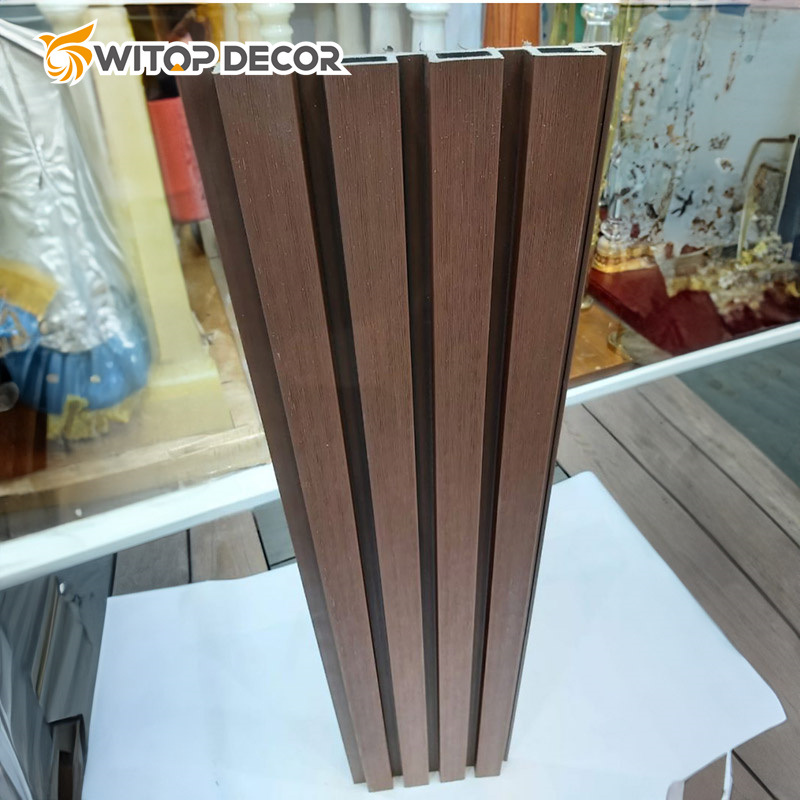 PVC WPC Cladding Wood Decorative Wall Covering Outside Exterior Siding Panels