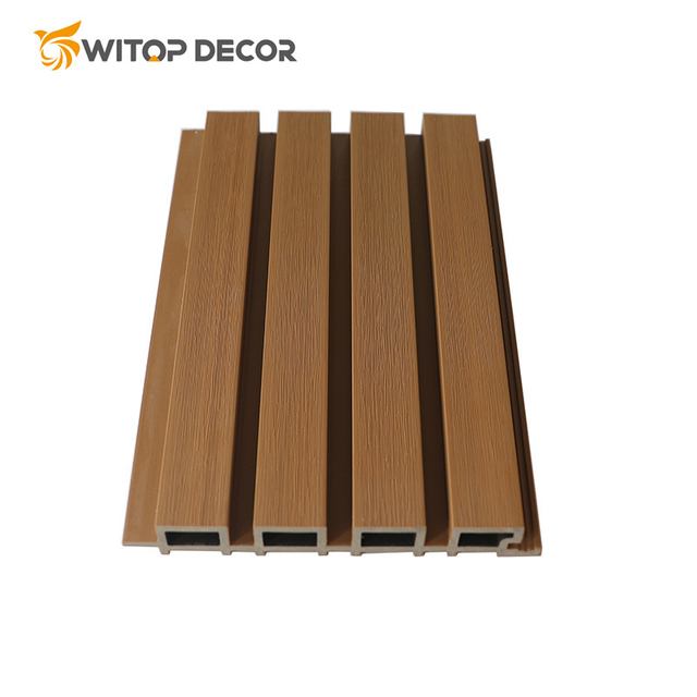 Wooden Grain PVC WPC Wall Panels Designs Waterproof WPC Wall Panel