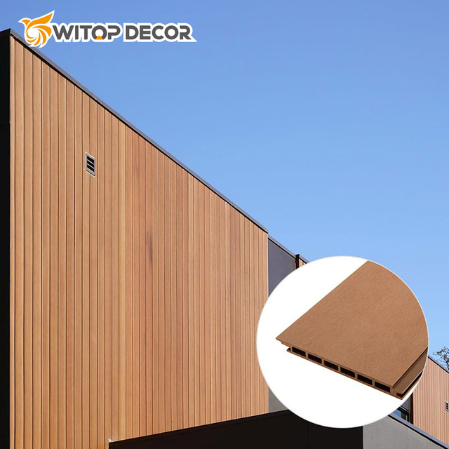 High Quality Easy Installing Wood Plastic Composite Siding Exterior Decorative WPC Wall Cladding