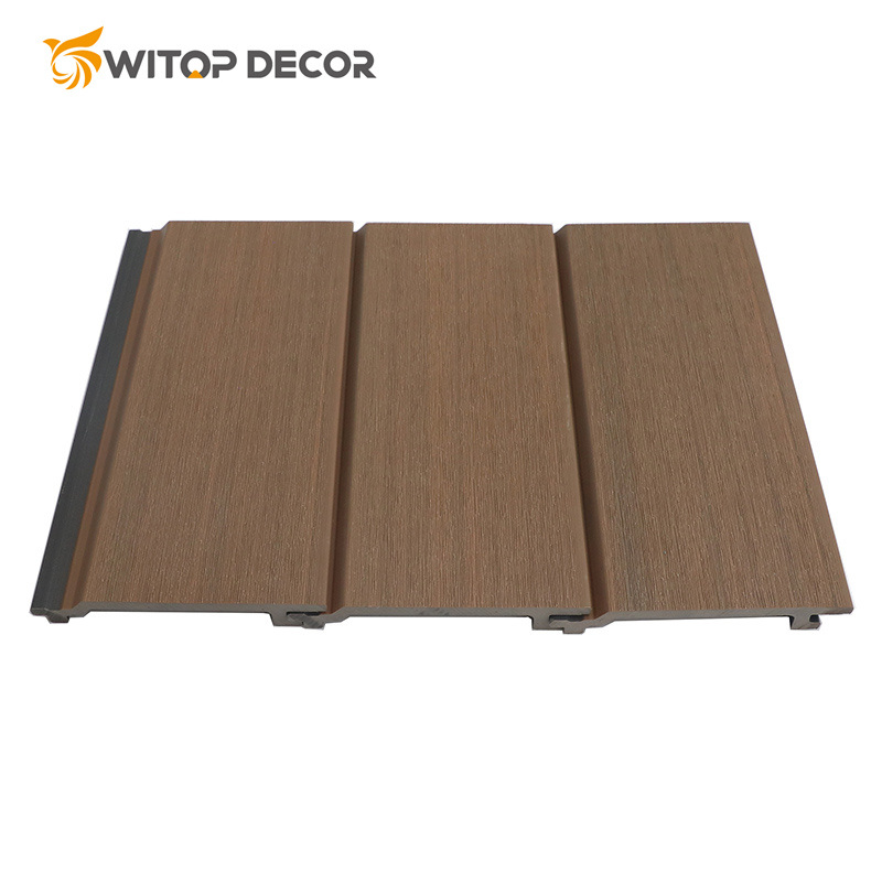 China Factory Exterior Wall Panel Decoration WPC 3D Embossed WPC Wall Cladding