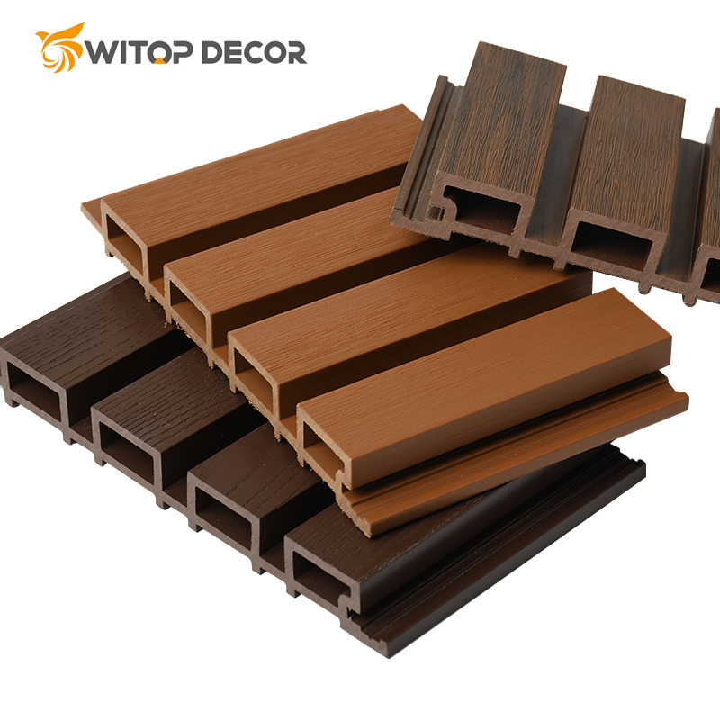 Cheapest WPC Wall Panel Wooden Alternative Wall Cladding for Living Room