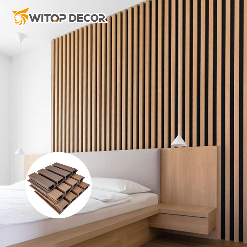 Cheapest WPC Wall Panel Wooden Alternative Wall Cladding for Living Room