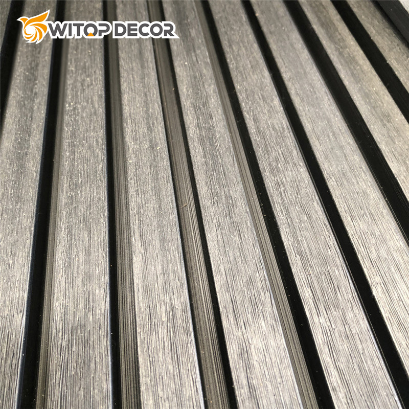 Wood Grille Waterproof WPC Composite Wall Panels Cladding WPC Wall Panel