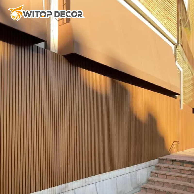 WPC Wall Cladding and Co-Extrusion Wall Cladding Brushed Flute Wall Cladding