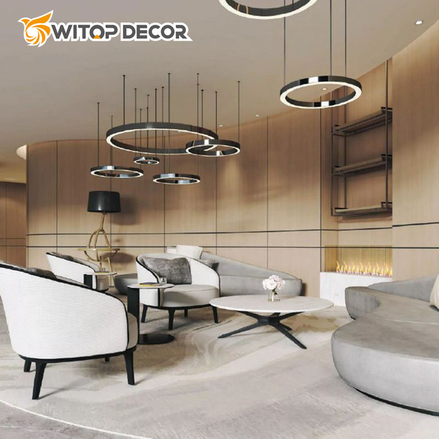 Fire Resistance WPC Bamboo Woof Fiber Wall Sheet Plate Board Hospital Wall Panel for Background Corridor