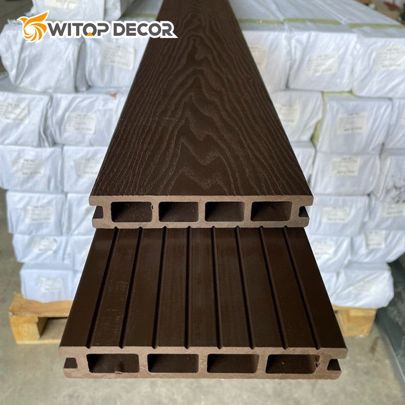 Solid Co-Extrusion WPC Decking Wood Plastic Composite Decking Outdoor