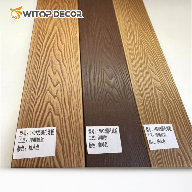 Co-Extrusion Composite Wood Plastic Deck Floor Balcony Flooring Composite Decking Outdoor