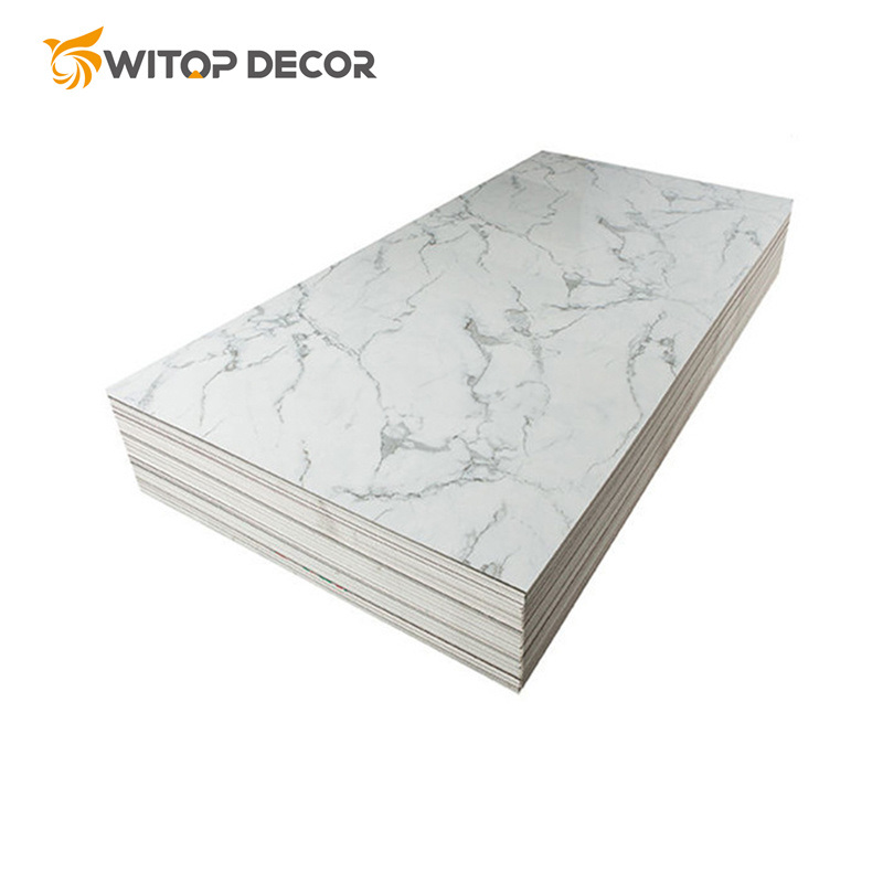 Custom Waterproof 4FT*8FT PVC Marble Design Sheet Plastic Board for Wall Decor