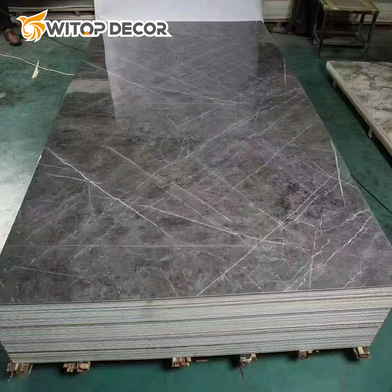 Hot Sale 3D PVC UV Marble Sheet Manufacturer Grain Sheet