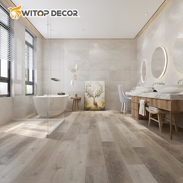 Special Design Wood Look Spc Vinyl Plastic Flooring