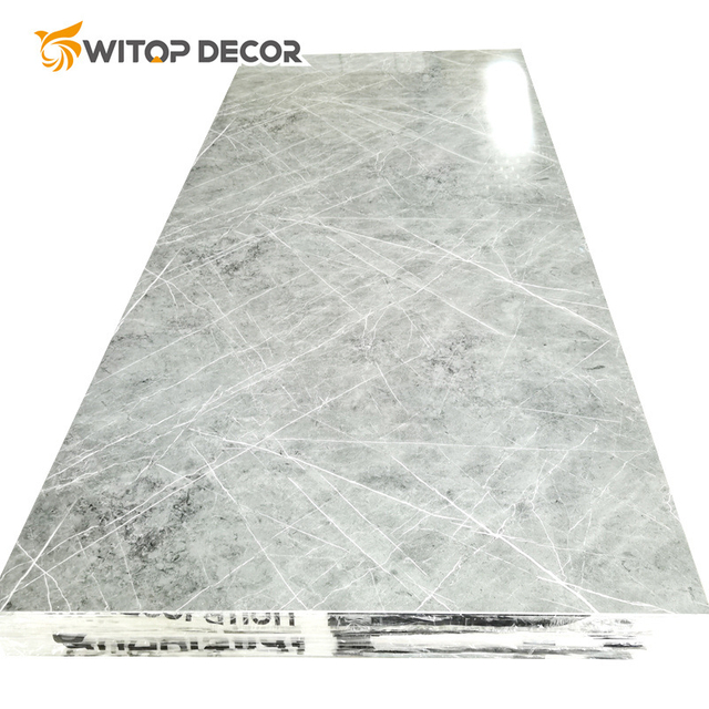 Promotion Plastic Profile 4X8 PVC Marble Sheet with Stone Look