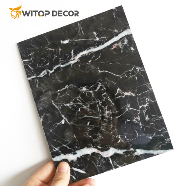 High Gloss UV Coating PVC Marble Sheet and Profiles