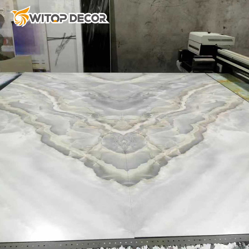 Customization Faux UV Marble Sheet PVC Board Panel Wall for Decorative