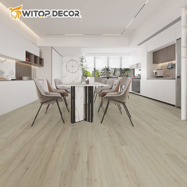 Plastic Spc Flooring Waterproof Fireproof PVC Vinyl Plank