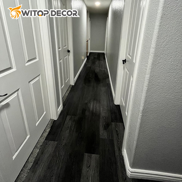 Non Slip and Silent Spc Flooring for Building Engineering Decoration