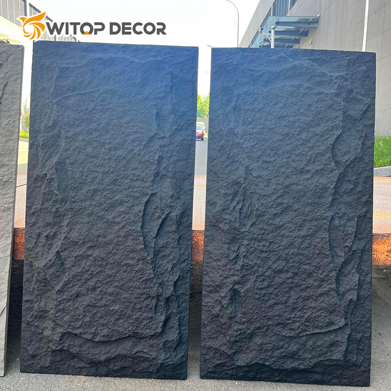 High Hardness PU Rock Veneer Wall Panels Decorativos Faux Stone Wall Panels
