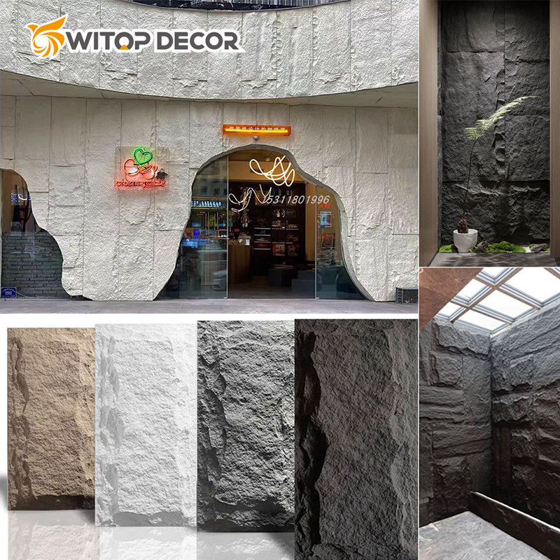 Faux Stone Wall Panel Decoration Culture Stone Veneer Exterior Wall Artificial River Rock Stone