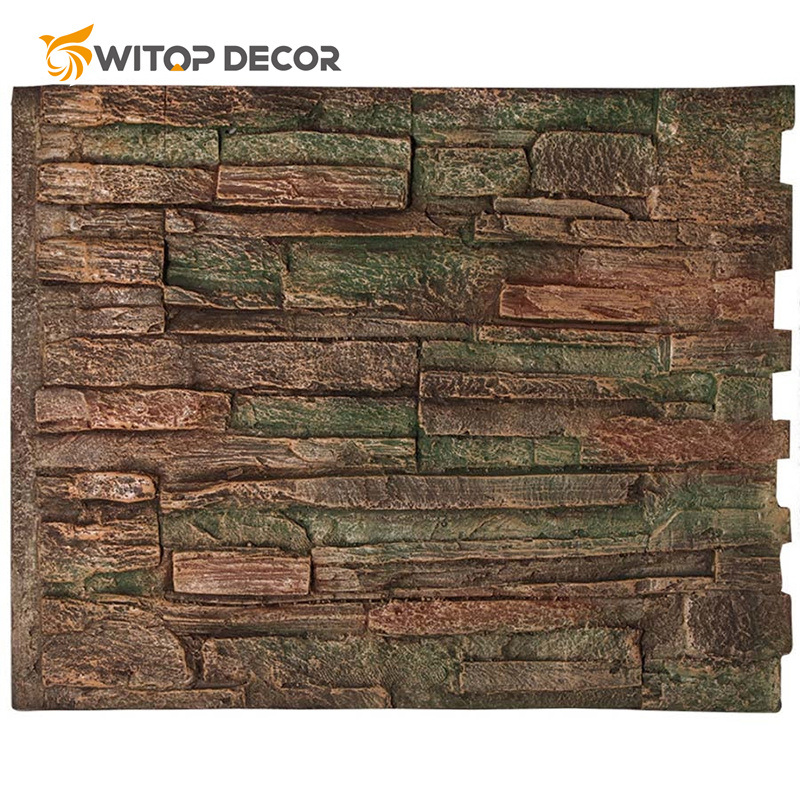 Wall Background Decor Waterproof Stone PU Panels PU Stone Panels PU Wall Stone Panel