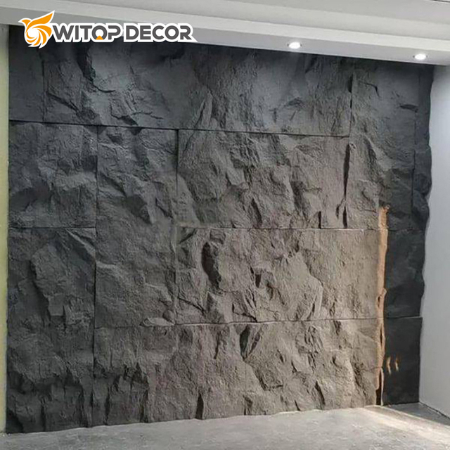 Mushroom Polyurethaan Wall Panels Artifical Cultural Stone Decorative Artificial 3D PU Faux Stone Wall Panels